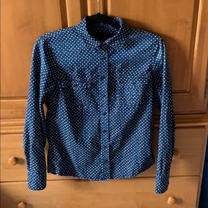 J.Crew Fitted Denim Shirt Size 4